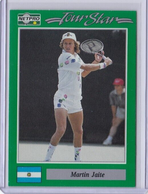 1991 NetPro Tour Stars Martin Jaite #38 Rookie RC TENNIS IDBB