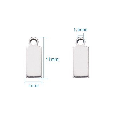 3 Colors 2 Size Stainless Steel Blank Stamping Tag Charms Pendants 20mm 25mm Flat Round Metal Pendants For Earring Bracelet Necklace Pendant Charm