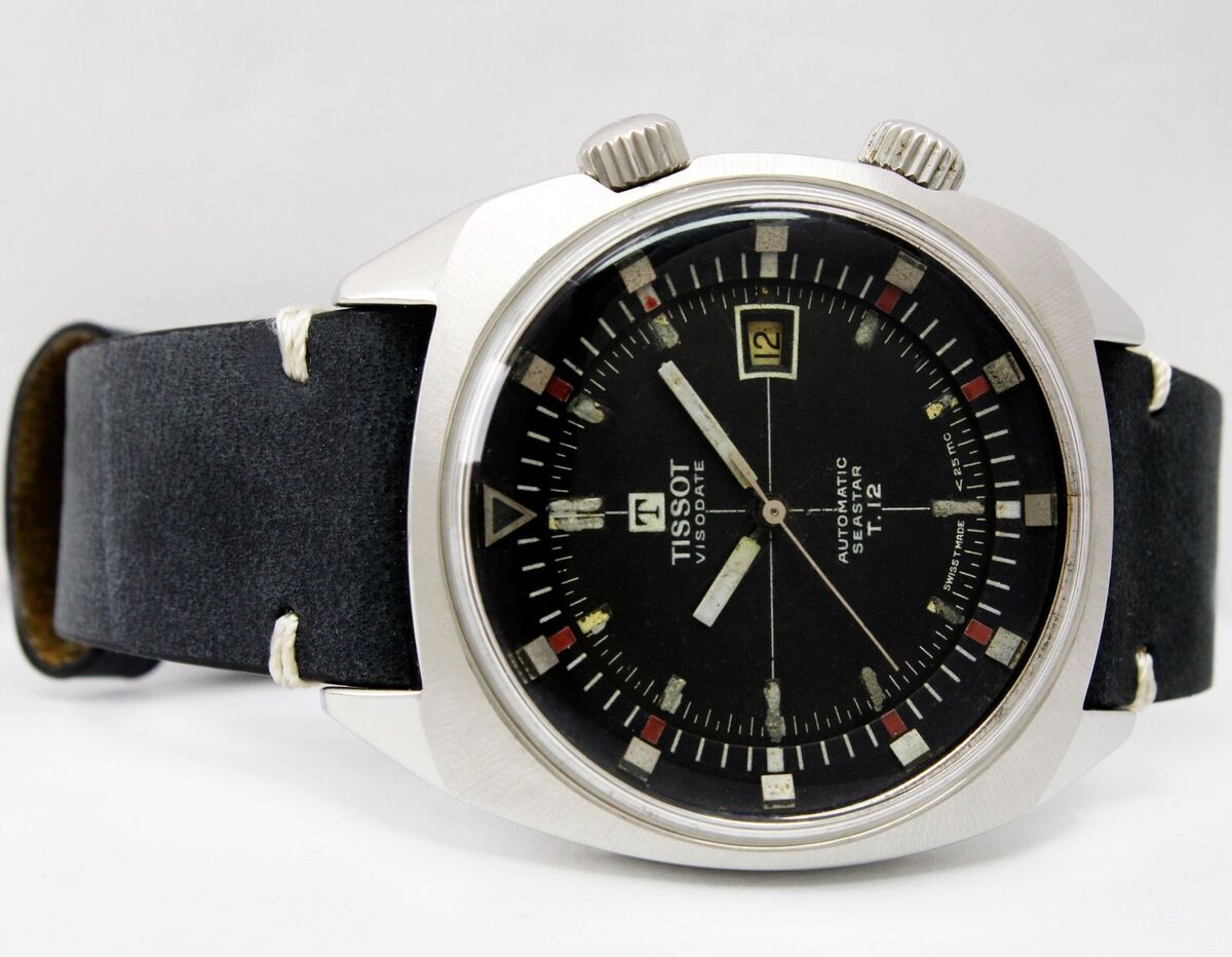 Vintage Tissot Visodate Seastar T12 Automatic Date 44518-7 Vintage Tissot Visodate Seastar T12 Automatic Date 44518-7