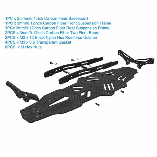 Carbon Fiber Chassis Upgrade Set for MST RMX 2.0S - Picture 5 of 12