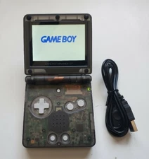 Nintendo Game Boy Advance GBA SP Clear black System AGS 101 ips v5 lcd
