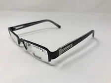 Authentic Narrows Eyeglass Frame London Matte Black 48-17-135 Half Rimless R274