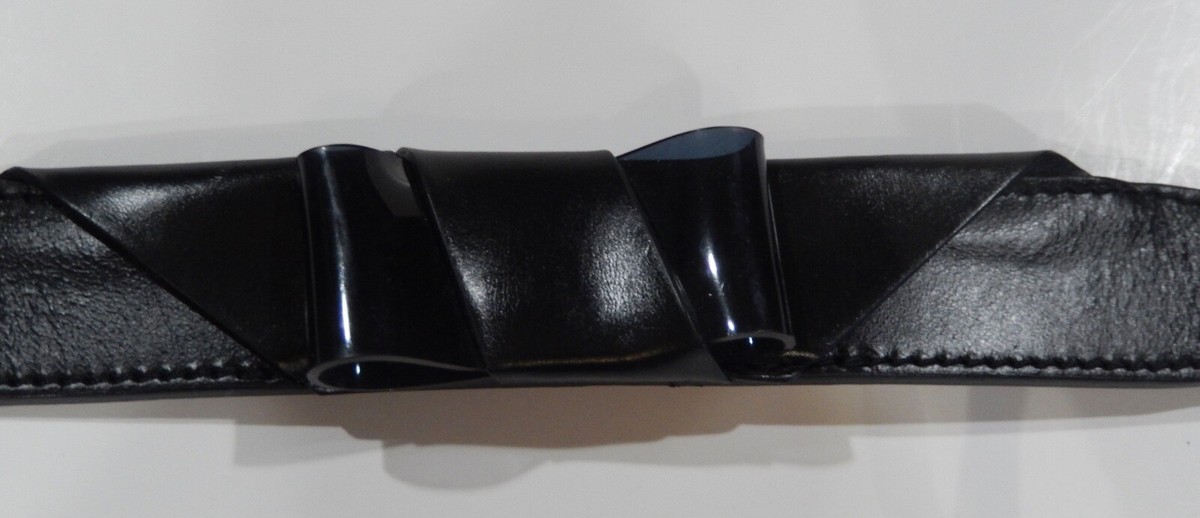 NWT Burberry Rothly Leather Black Prorsum Bow Belt Size 32/80 BURBERRY PRORSUM Italy Women main image 2