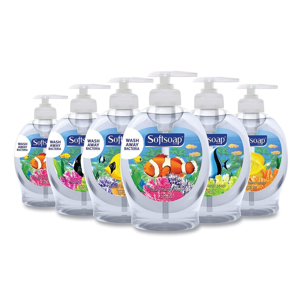 Softsoap 45636, 7,5 унций Жидкое мыло для рук в бутылочках-дозаторах - Fresh (6 штук в упаковке), Новое