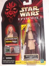 Star Wars Episode 1 Qui-Gon Jinn Naboo  Commtech Chip Action 1999 Collection 1