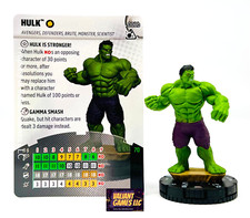Marvel Heroclix Hulk 001b w/ Card Smash and Destroy Set