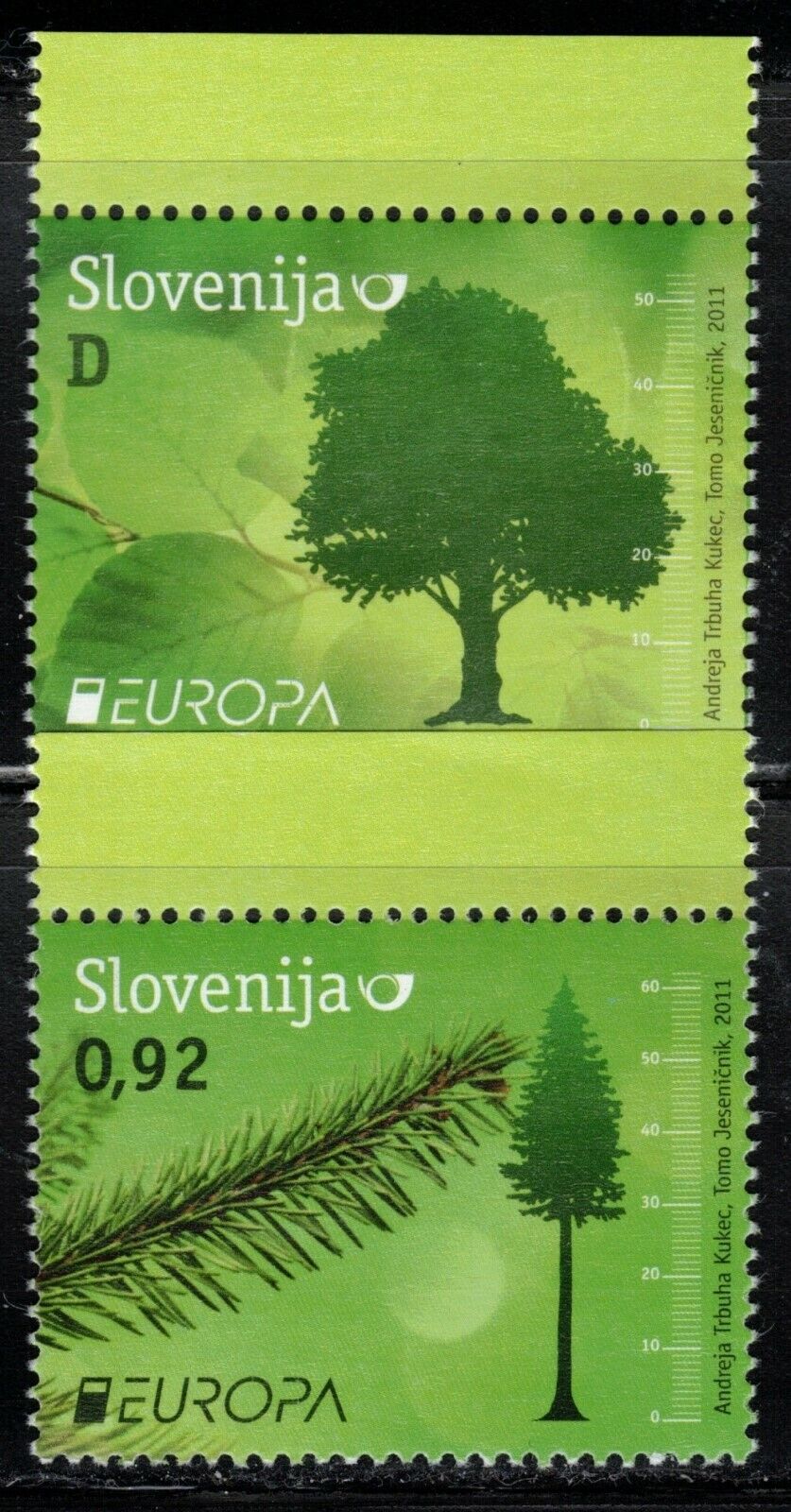 2011 Slovenia Europa CEPT Forests MNH
