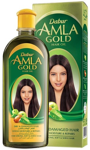 Dabur Amla Gold Hair Oil (Haaröl für langes, weiches & kräftiges Haar) 200ml - Bild 1 von 7