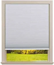 Shadow White Cordless Blackout Cellular Shade  - 27.5 in. W x 72 in. L