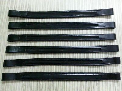 Set 10 x 1 Empty Channel Leather Bridle Browbands 12 MM , 14 MM For Horse.
