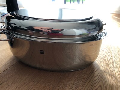 Zwilling Plus Multibräter 25x38 cm Edelstahl Bräter oval OVP silber neu