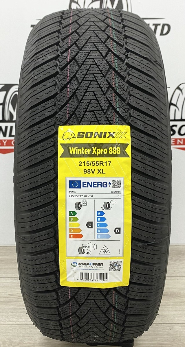 1 X 215 55 17 SONIX WINTER 215/55R17 98V XL BRAND NEW M+S QUALITY