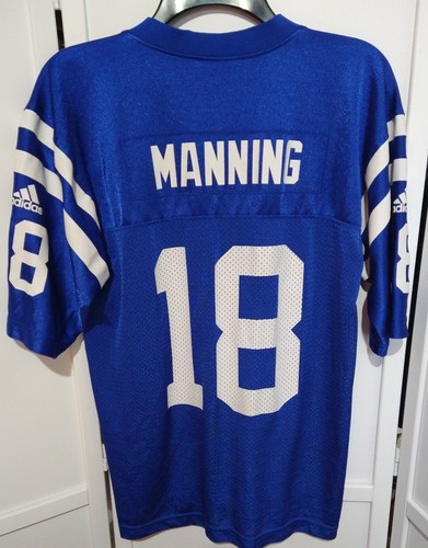 Vtg NFL PEYTON MANNING #18 Indianapolis Colts Jersey Youth Adidas Large 14-16 ๐ - Picture 2 of 7