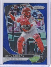 2020 Panini Prizm Blue RC #72 Deivy Grullon Philadelphia Phillies