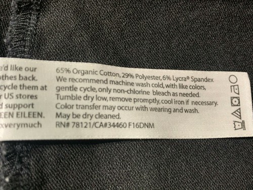 Eileen Fisher Women's Black Coated Stretchy Denim Leggings Jeggings Size XS  - Afbeelding 5 van 7