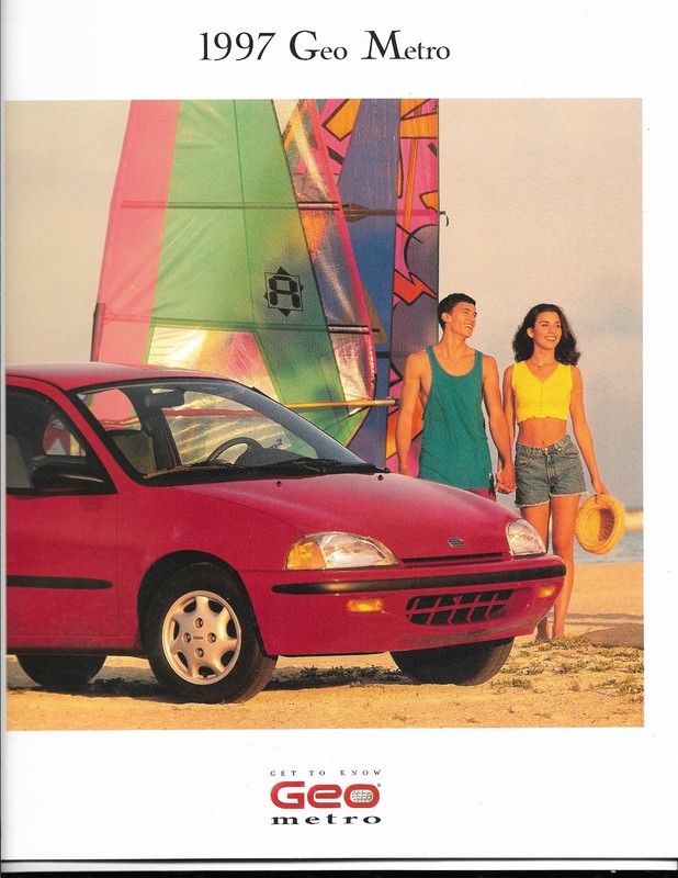 1997 Geo Metro Line up Automobile Brochure - Get to Know Geo
