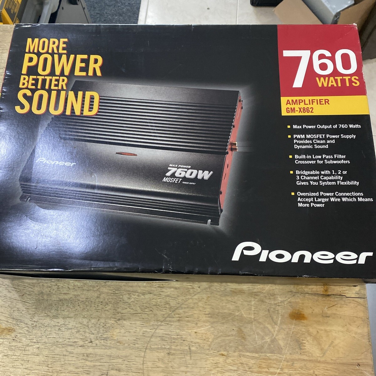 PIONEER GM-X862 NEW In Open Box, Bought New From Pioneer &amp;never 