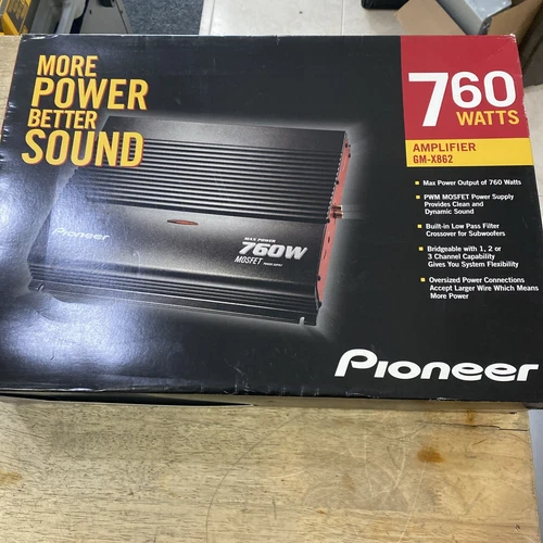 PIONEER GM-X862 NEW In Open Box, Bought New From Pioneer &never Installed Minty!