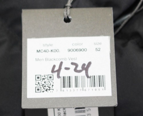 $300 New KJUS Blackcomb Puffer Vest Men's LARGE L 52 Black Gray Mélange FULL ZIP - Picture 3 of 12