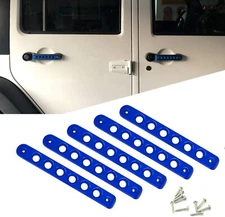 5pcs Blue Grab Handle Insert Covers Door Trim for 2007~2017 Jeep Wrangler JK JKU