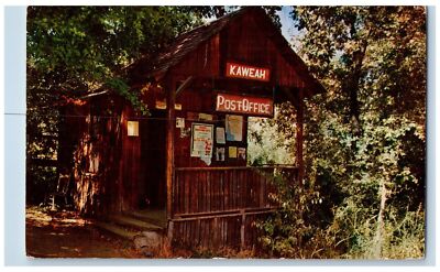 Three Rivers California CA Postcard Kaweah Post Office Exterior c1960's Trees