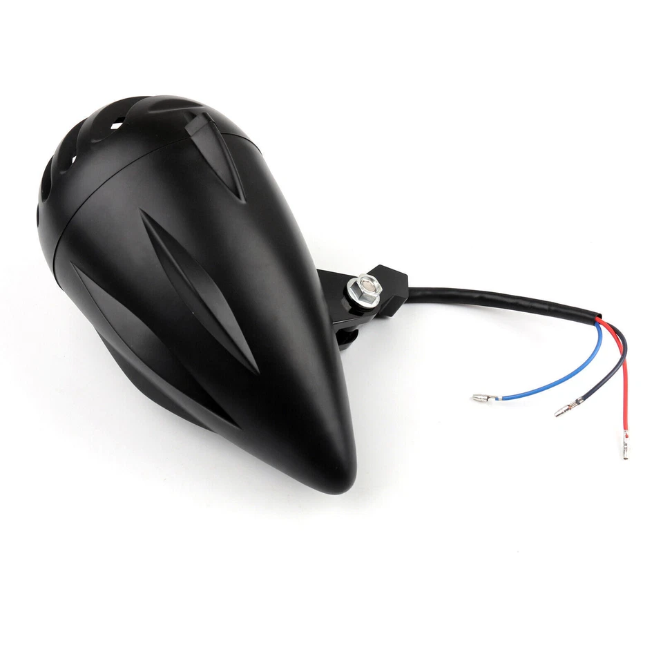 5 1/2" Motorcycle Black Bullet Headlight Lamp For Bobber Chopper Custom Metric - Изображение 3 из 4