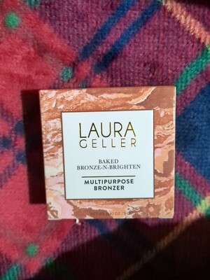 Laura Geller Baked Bronze N Brighten Bronzer *Medium Multipurpose New Box 0.32oz
