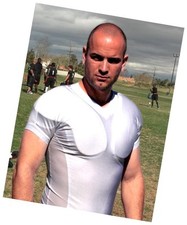 PADDED Base Layer Protecting Chest Shoulder Collarbone - Football Impact Sports