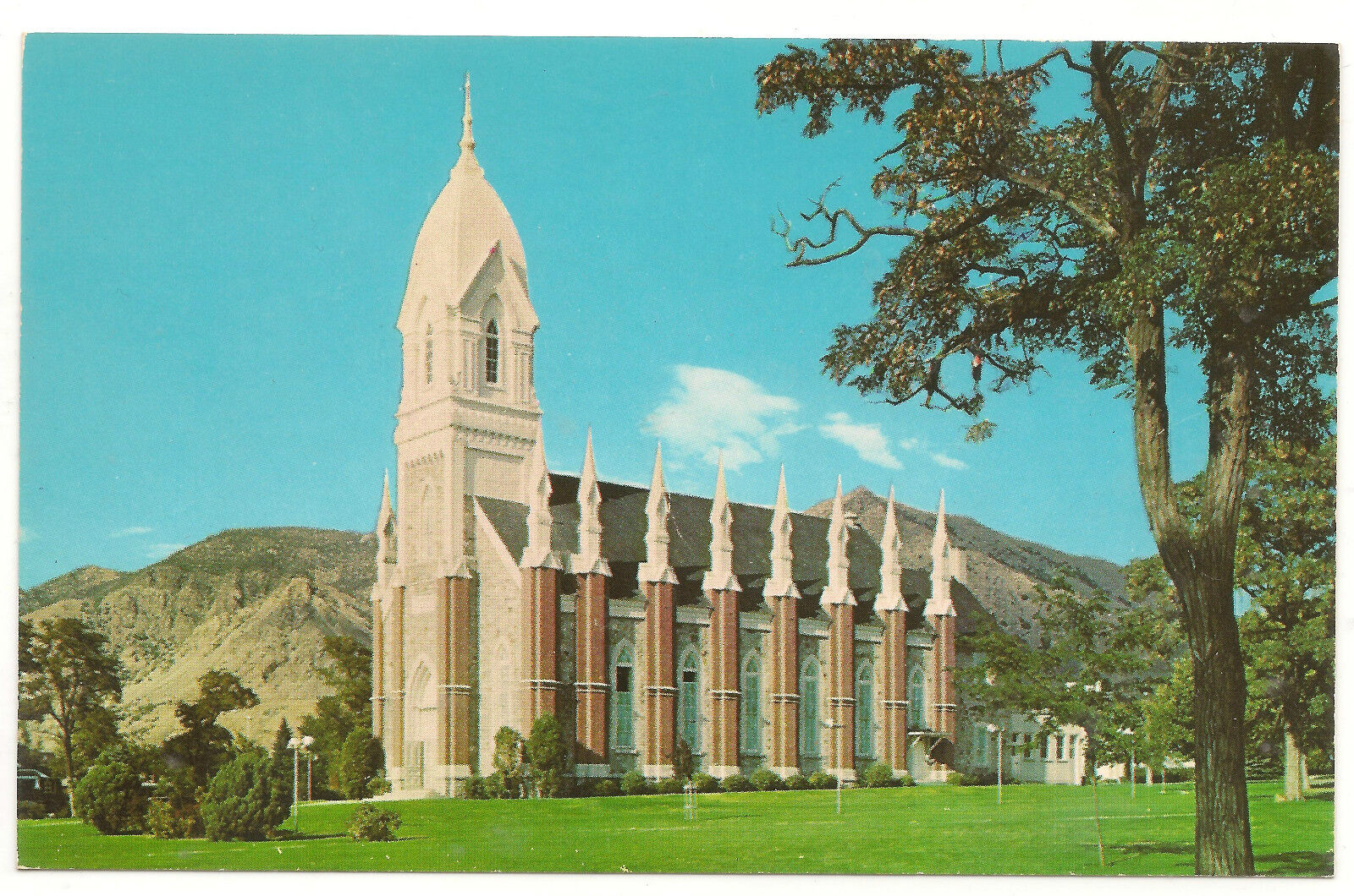 Brigham City LDS/Mormon Tabernacle, Utah, Desert Book, Unused Vintage Postcard