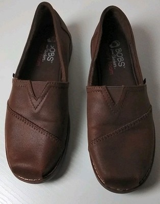 Skechers BOBS Women's Sz 6 Brown Chill Lugs Urban Spell Slip-ons