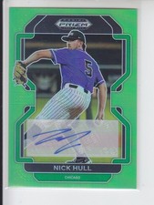 2022 Prizm Draft NICK HULL Lime Green Auto /23 SSP Cubs PDP203