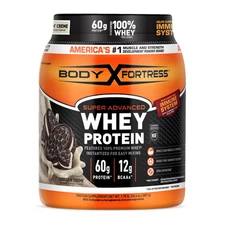 Body Fortress Super Advanced Whey Protein Powder, Cookies N’ Crème, 1.78 lb