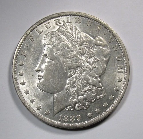 1889-O Silver Morgan Dollar AU Details Coin AQ997