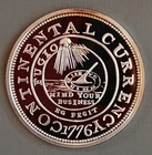 1 oz 31.1 g ~ 0.999 Silver Round ~ 1776 Continental Currency Dollar Coin
