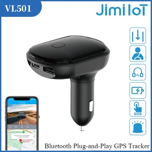 JIMIIOT VL501 GPS Car Tracker Real-Time Plug & Play Tracking Device for Vehicles