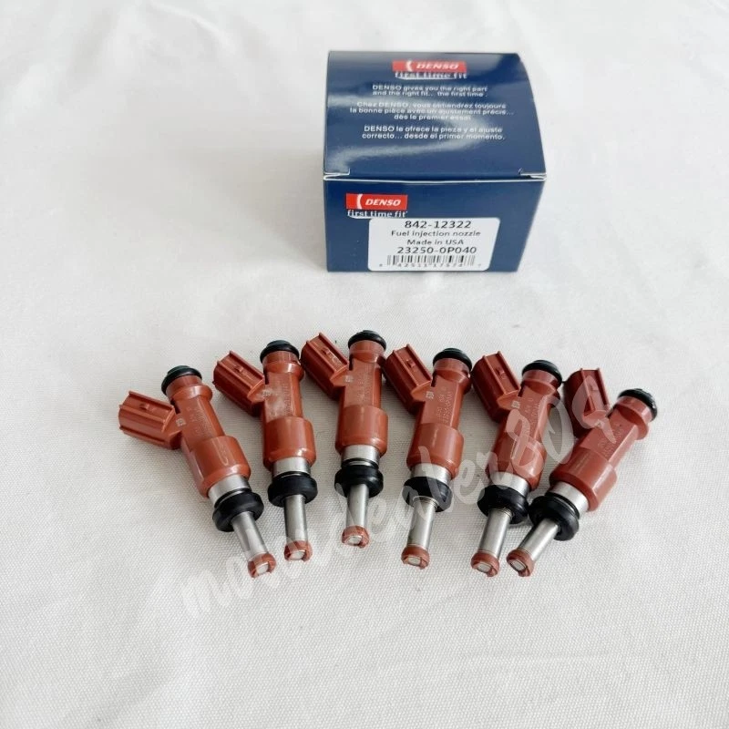 Juego de inyectores de combustible Denso 23250-31050 OEM (6) Toyota Lexus 3,5 L V6 2005-2011 Foto 3 de 4