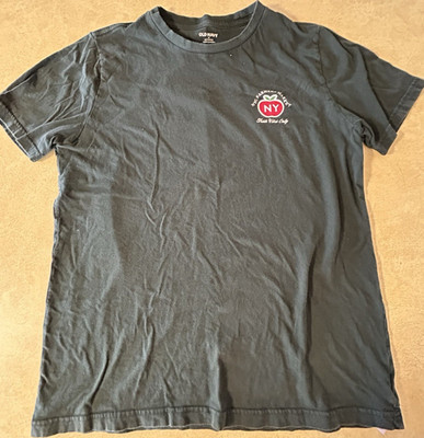 Vintage Old Navy NYC Farmers Market The Big Apple Graphic Cotton Men's T-Shirt M
