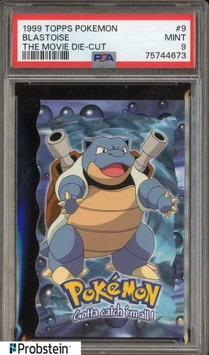 1999 Pokemon The Movie #9 Blastoise Die-Cut PSA 9 MINT