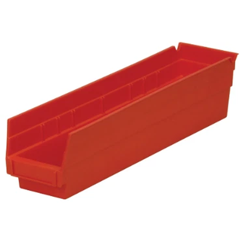 Storage Bins 18x4x4 Red Heavy Duty Set of 4 - Akro-Mils 30128-image