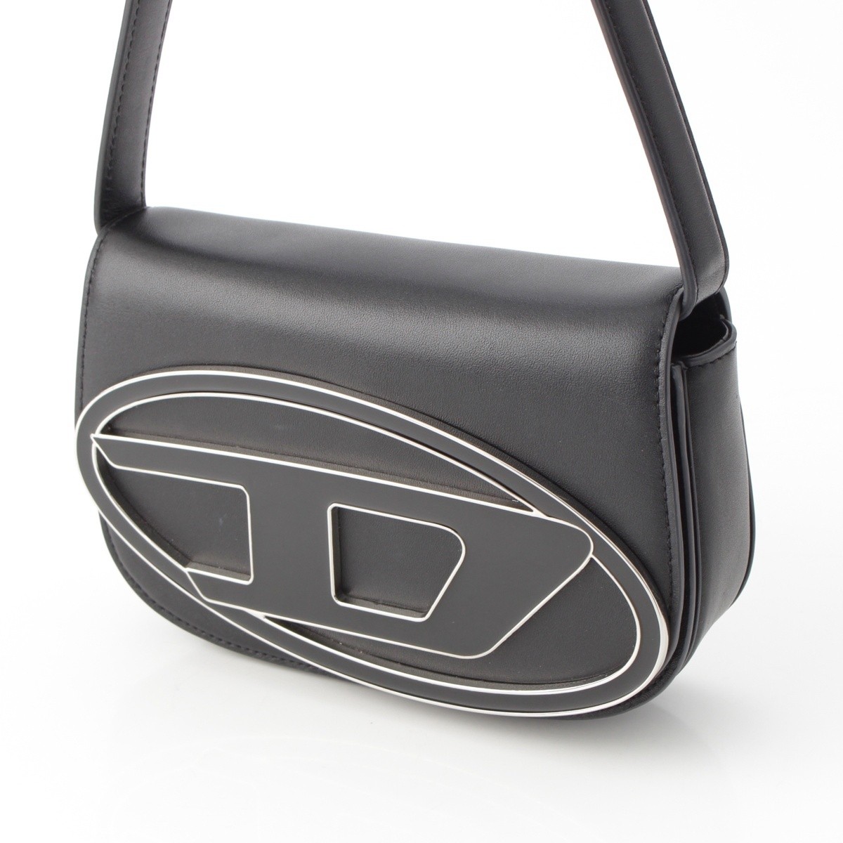 L8whjmdq様　専用 Diesel 1Dr Leather D Logo 2Way Shoulder Handbag X08396 Black