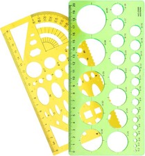 2 Stück Kreisschablone Kreis Schablone Vorlage für Büro und Schule