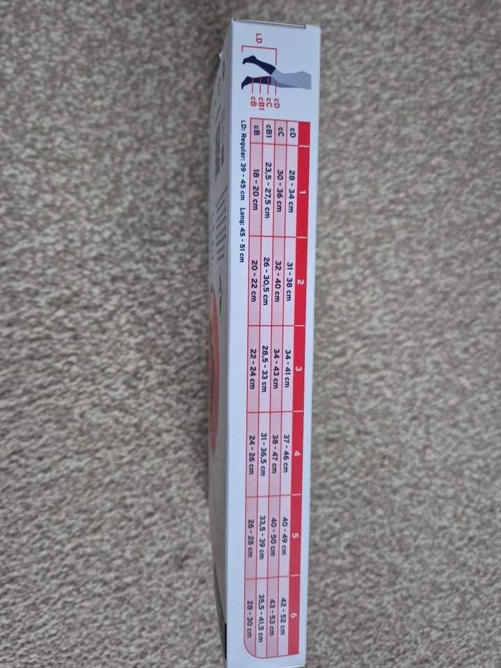 Size 4,compression Socks,mens,jobst Explore,black,closed Toe,class 2 - Image 2 of 4