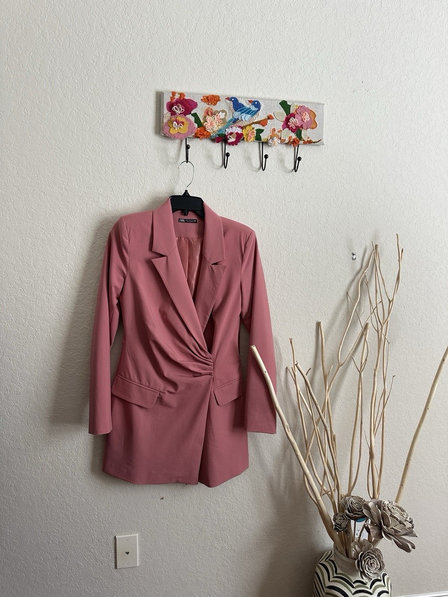open lace back dress Barbie Pink Embellished Blazer Dress  Aquarius Brand