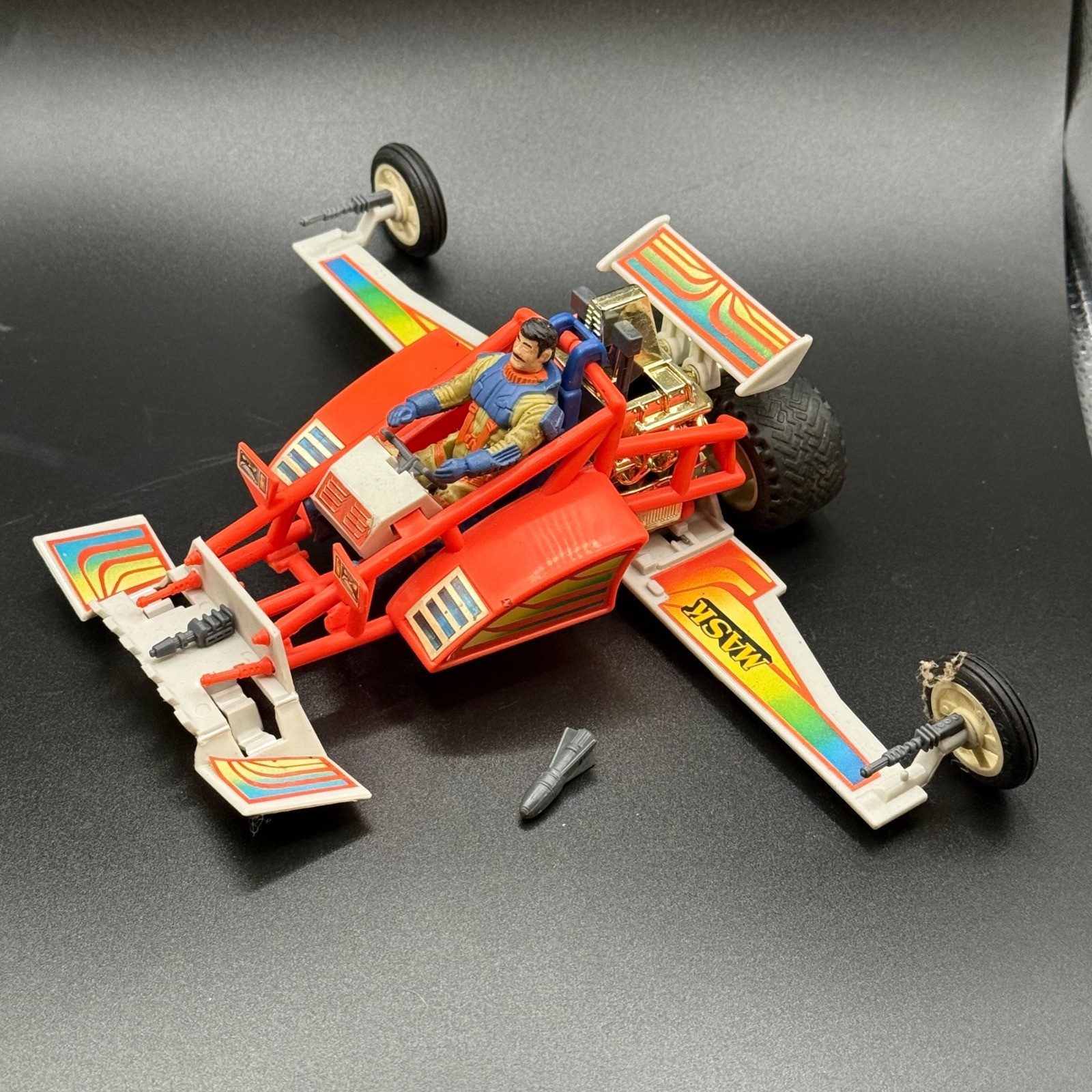 Vintage 1986 Kenner M.A.S.K. Dune Buggy Firefly Julio Lopez & Bomb