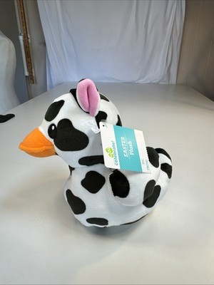 NWT New Easter Duck Cow Black White 7  Plush Walmart WAY To Celebrate