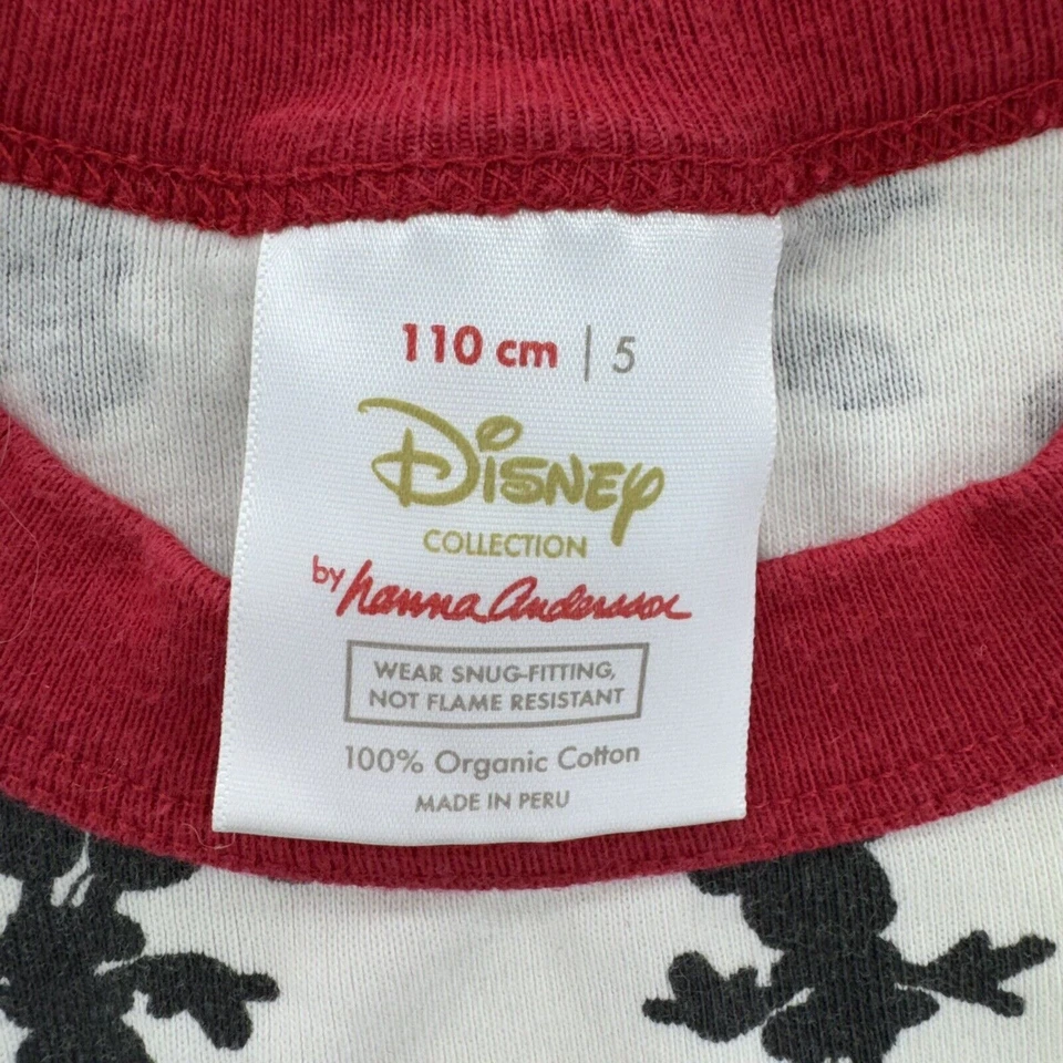 Pijama Hanna Andersson Disney Minnie Mouse Largo John Algodón Talla 5 (110 cm) Foto 2 de 4