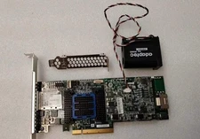 Adaptec ASR-6405 4x SAS/SATA 6G RAID CONTROLLER 512MB PCIe card +battery