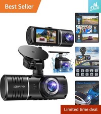 1080P Dash Camera for Cars with Night Vision  Parking Monitor Function