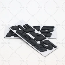 2X 345 HEMI 3D Fender Side Emblem For C*harger Left & Right Black Badge Sticker