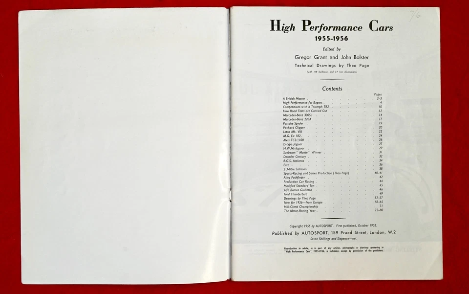 High Performance Cars Autosport Photo Road Tests Magazine 1955-56 - Triumph TR2 — 第 2/4 张图片